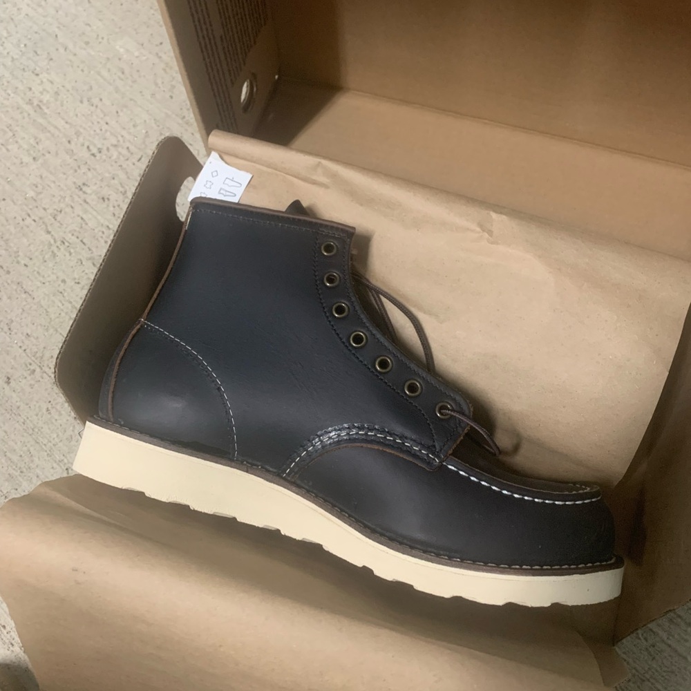 Red wing moc toe shoes